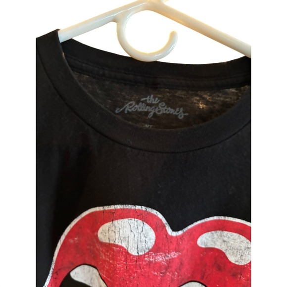 NWOT The Rolling Stones 89 Black T Shirt Lips Tongue Logo Rock Band Mens XL - Picture 2 of 8